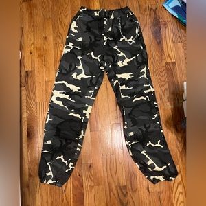 SHEIN camo cargo joggers